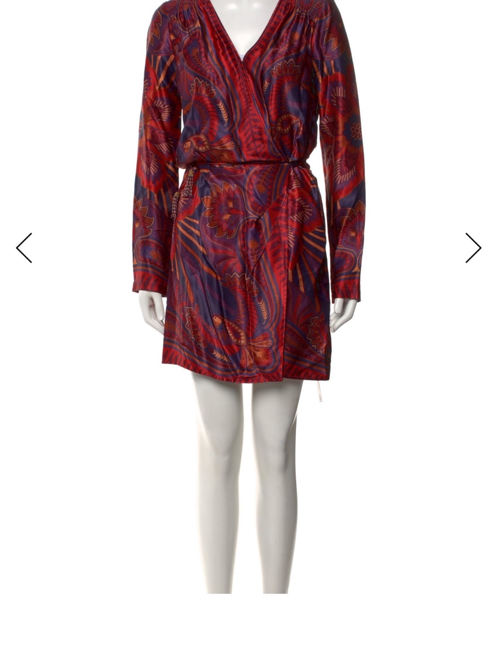 NWT Farm Rio Macaw Arabesque Mini Wrap Dress size small SOLD OUT Neiman Marcus - Picture 11 of 16
